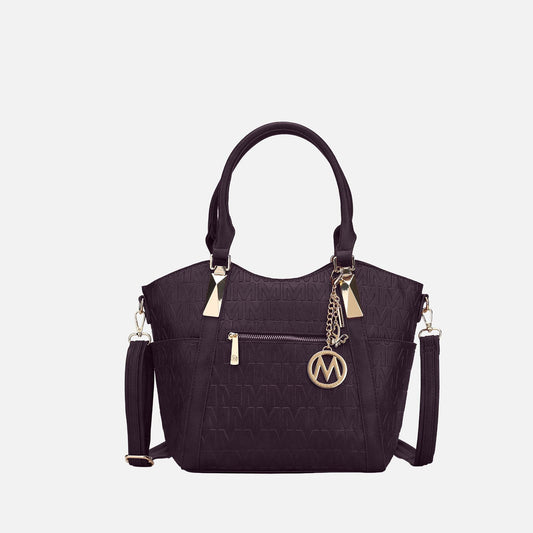 Mkf Collection by Mia K. - Lucy Signature Tote Bag in Beige - Mkf Collection Bags