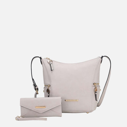 Mkf Collection by Mia K. - Lux Shoulder Bag and Set in Coffee view 10 (one-piece)