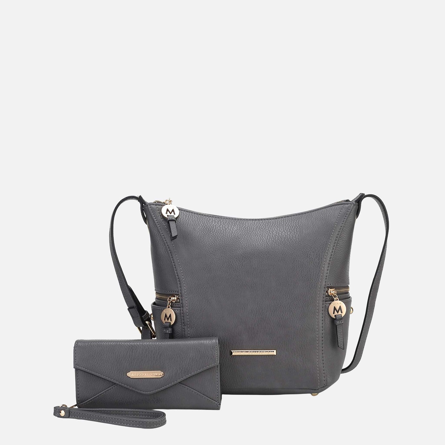 Mkf Collection by Mia K. - Lux Shoulder Bag and Set in Lilac view 12 (one-piece)