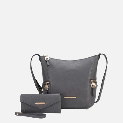 Mkf Collection by Mia K. - Lux Shoulder Bag and Set in Lilac view 12 (one-piece)
