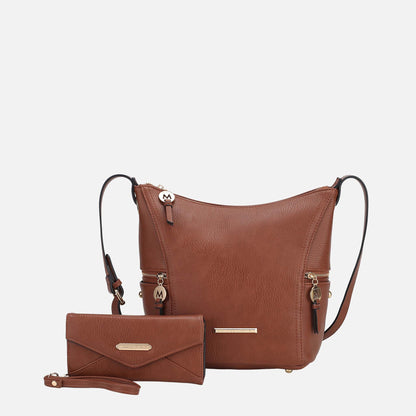 Mkf Collection by Mia K. - Lux Shoulder Bag and Set in Black view 13 (one-piece)