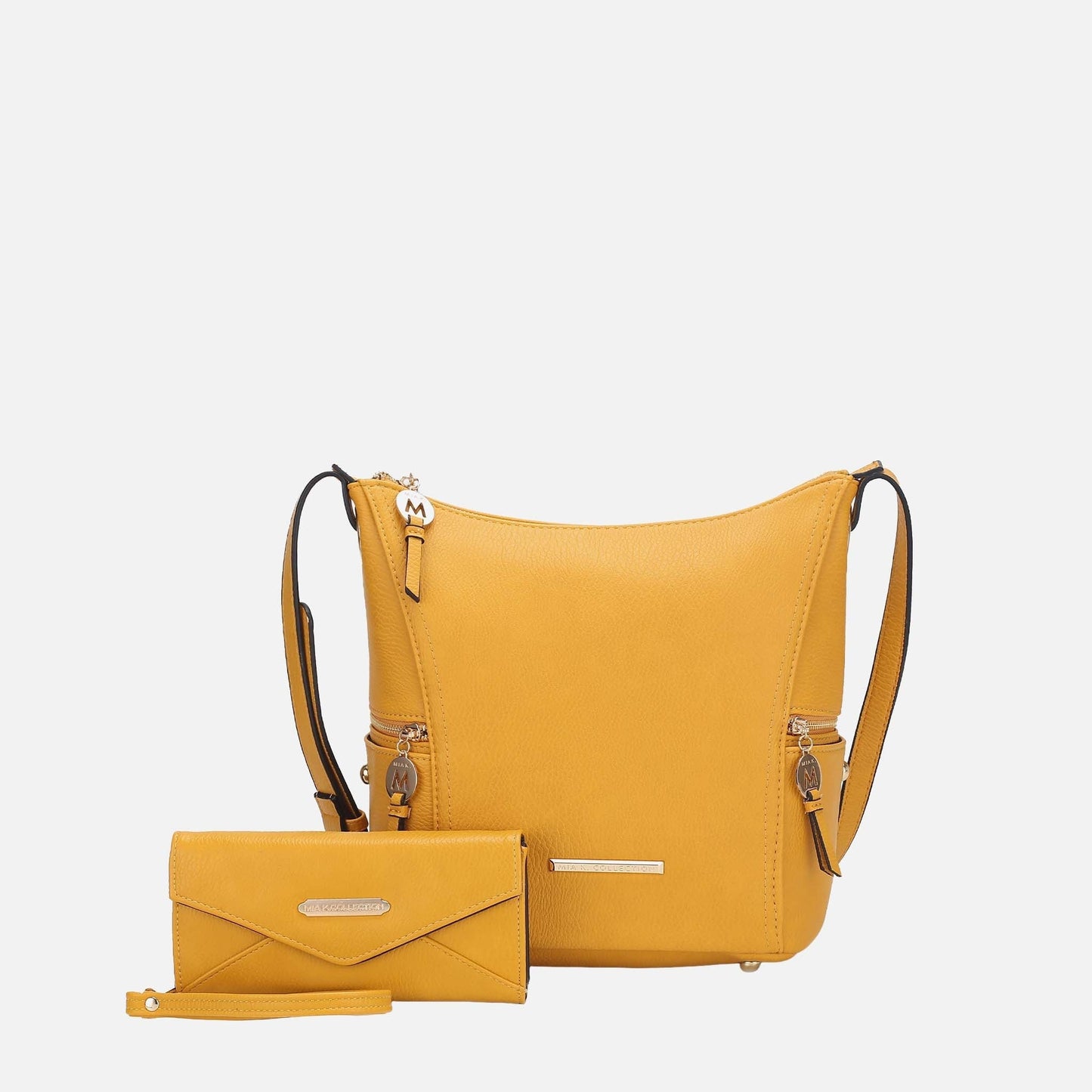 Mkf Collection by Mia K. - Lux Shoulder Bag and Set in Denim Blue view 3 (one-piece)