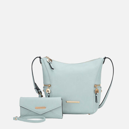 Mkf Collection by Mia K. - Lux Shoulder Bag and Set in Midnight Blue view 5 (one-piece)