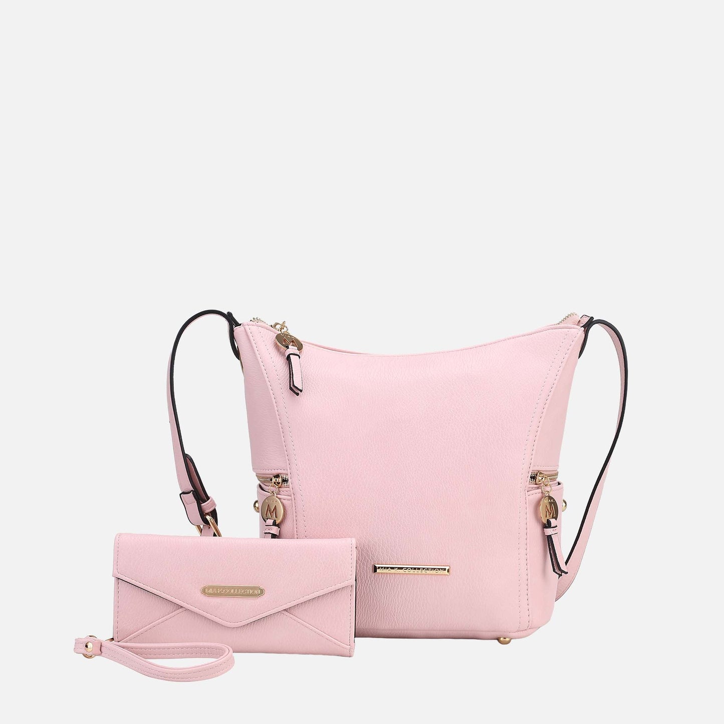 Mkf Collection by Mia K. - Lux Shoulder Bag and Set in Pink view 6 (one-piece)
