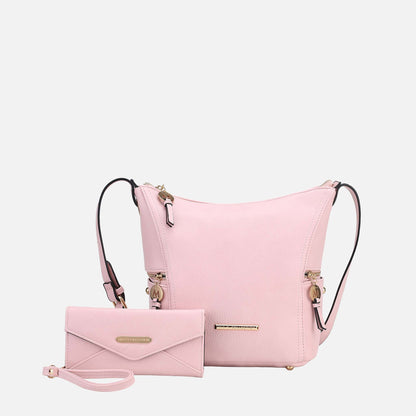Mkf Collection by Mia K. - Lux Shoulder Bag and Set in Pink view 6 (one-piece)