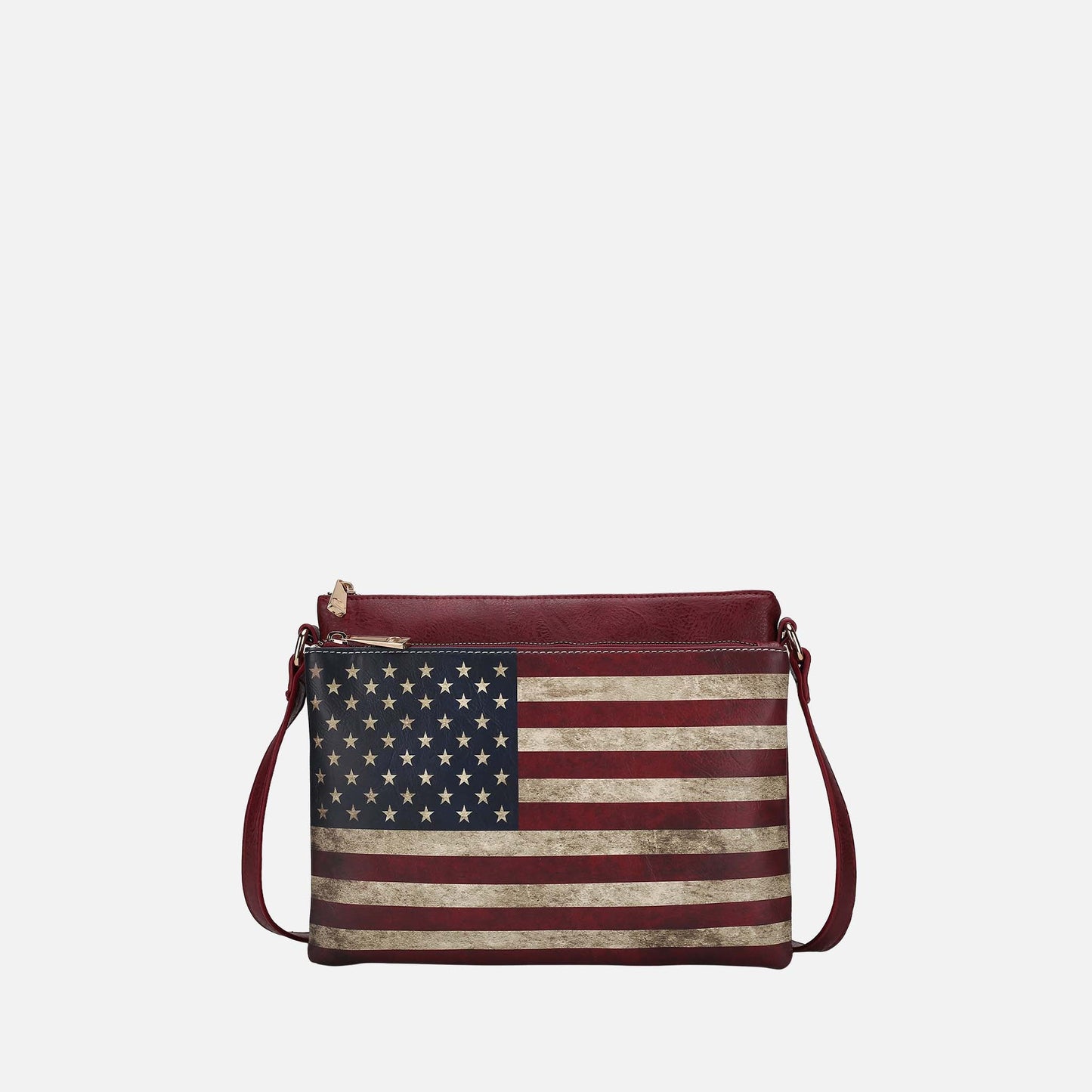 Mkf Collection by Mia K. - Madeline Crossbody Bag in Beige - Mkf Collection Crossbody Bags