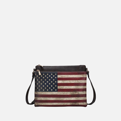 Mkf Collection by Mia K. - Madeline Crossbody Bag in Light Blue view 10 - Mkf Collection Crossbody Bags