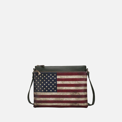 Mkf Collection by Mia K. - Madeline Crossbody Bag in Taupe view 9 - Mkf Collection Crossbody Bags