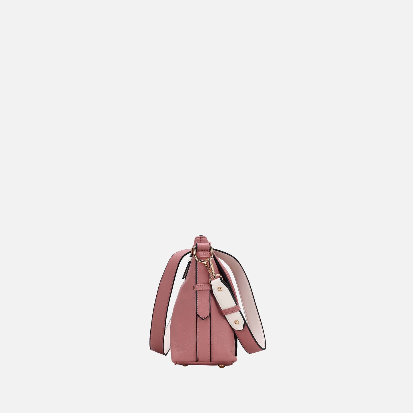 Mkf Collection by Mia K. - Maggie Shoulder Bag in Black Cognac view 4 - Mkf Collection Bags
