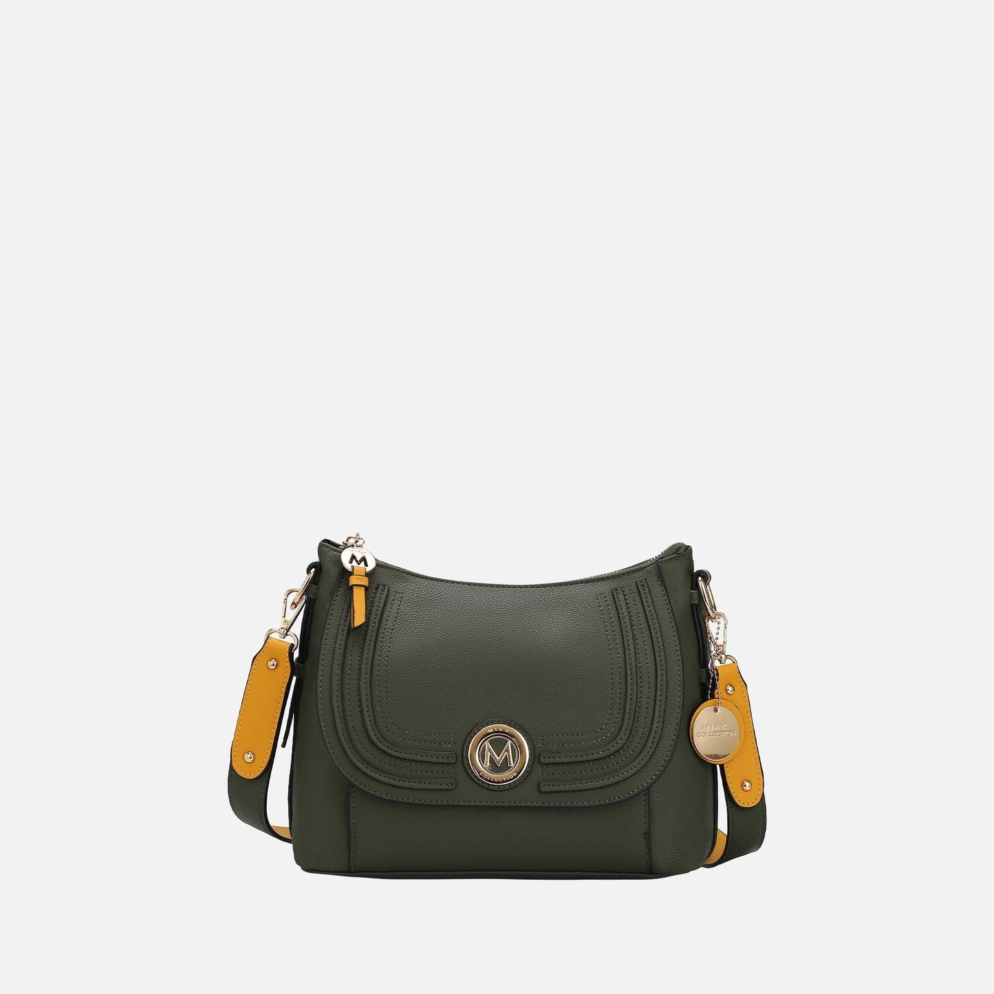 Mkf Collection by Mia K. - Maggie Shoulder Bag in Charcoal Blush view 6 - Mkf Collection Bags