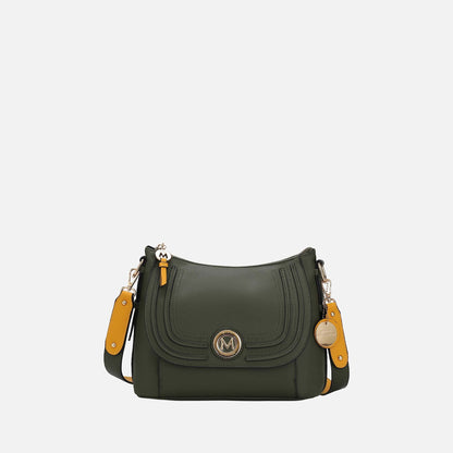 Mkf Collection by Mia K. - Maggie Shoulder Bag in Charcoal Blush view 6 - Mkf Collection Bags
