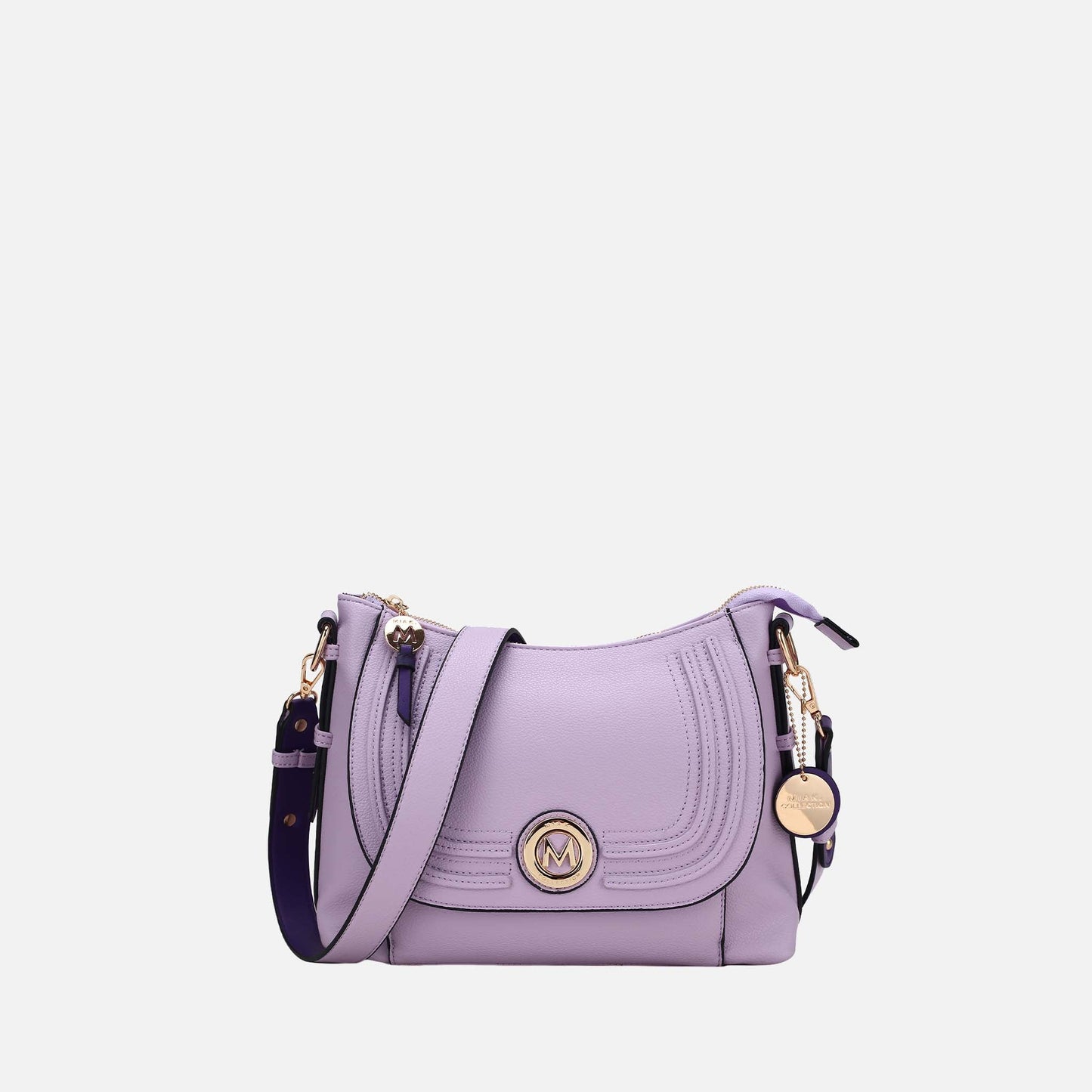 Mkf Collection by Mia K. - Maggie Shoulder Bag in Navy Wine view 10 - Mkf Collection Bags