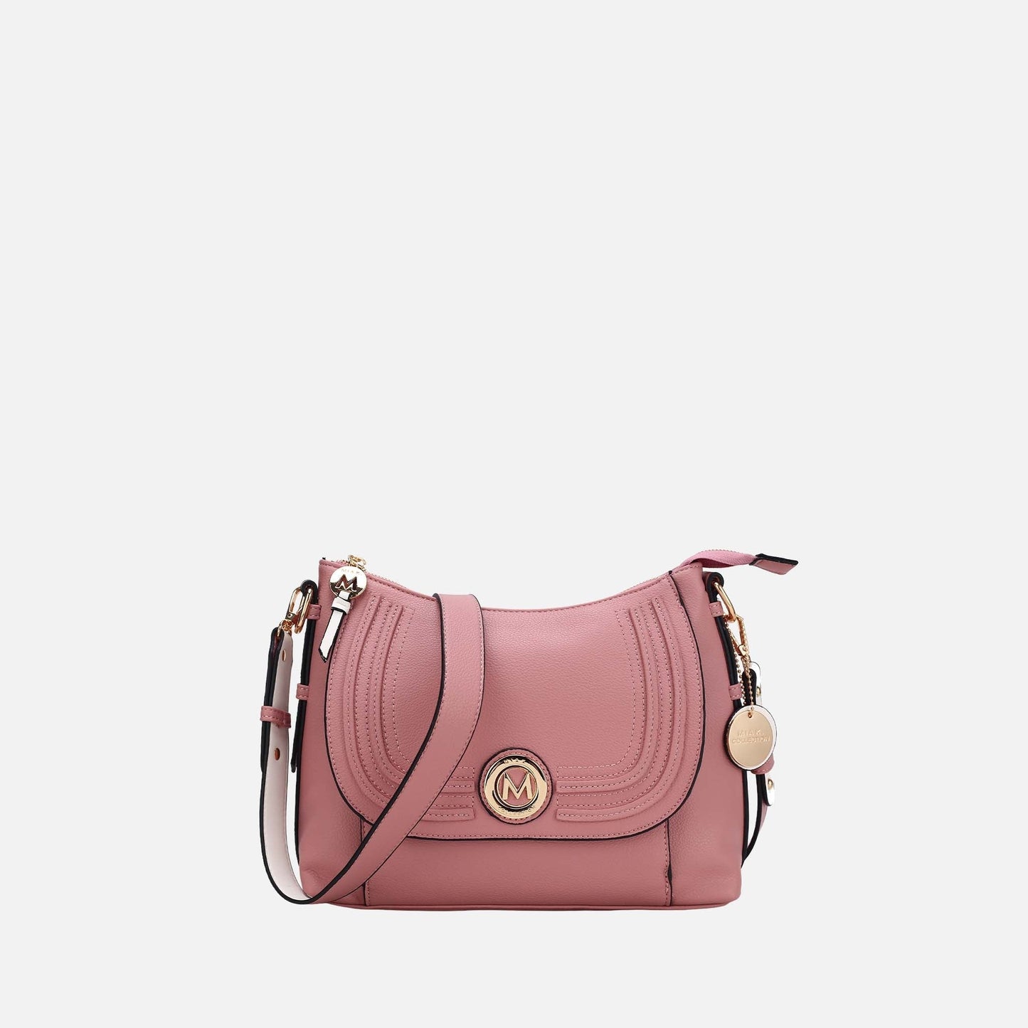 Mkf Collection by Mia K. - Maggie Shoulder Bag in Navy Light Blue view 9 - Mkf Collection Bags
