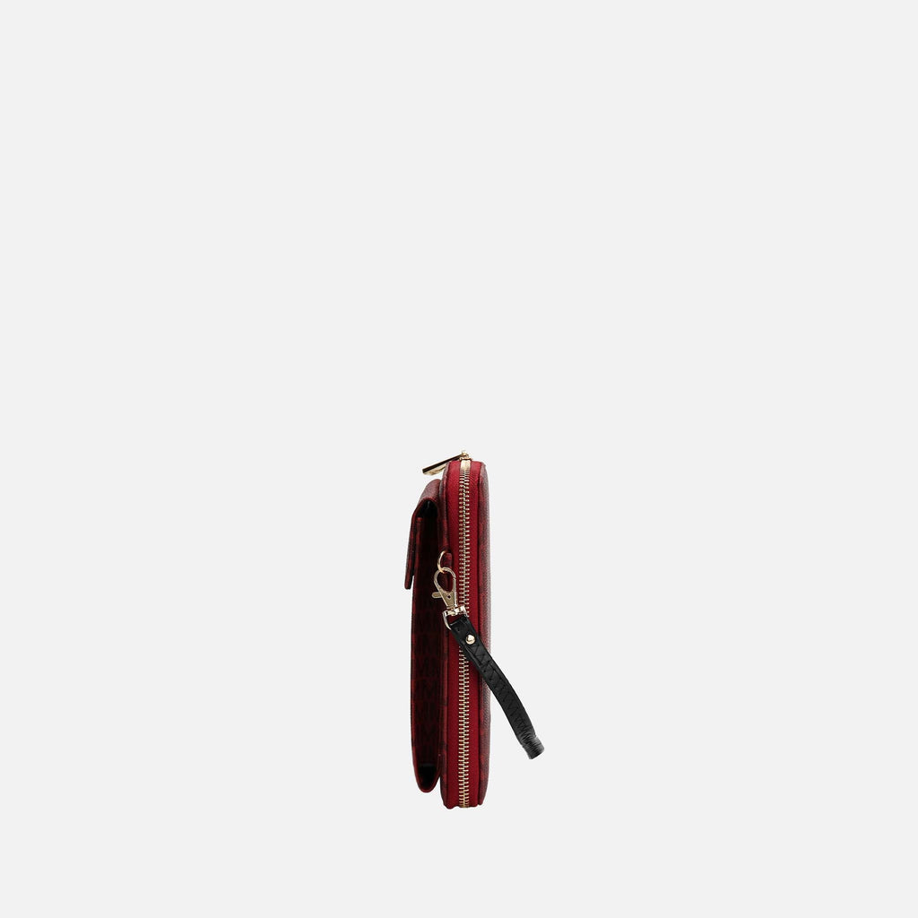 Mkf Collection by Mia K. - Mala Phone Crossbody Bag Burgundy view 4 (bag) - mkf collection crossbody ba - shop at us.meeeshop