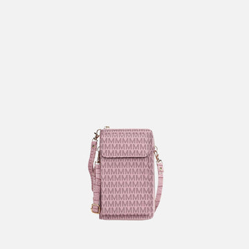 Mkf Collection by Mia K. - Mala Phone Crossbody Bag in Beige - Mkf Collection Crossbody Bags