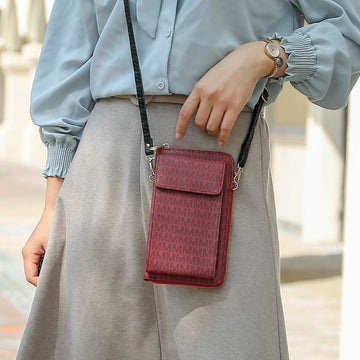 Mkf Collection by Mia K. - Mala Phone Crossbody Bag in Black view 2 - Mkf Collection Crossbody Bags