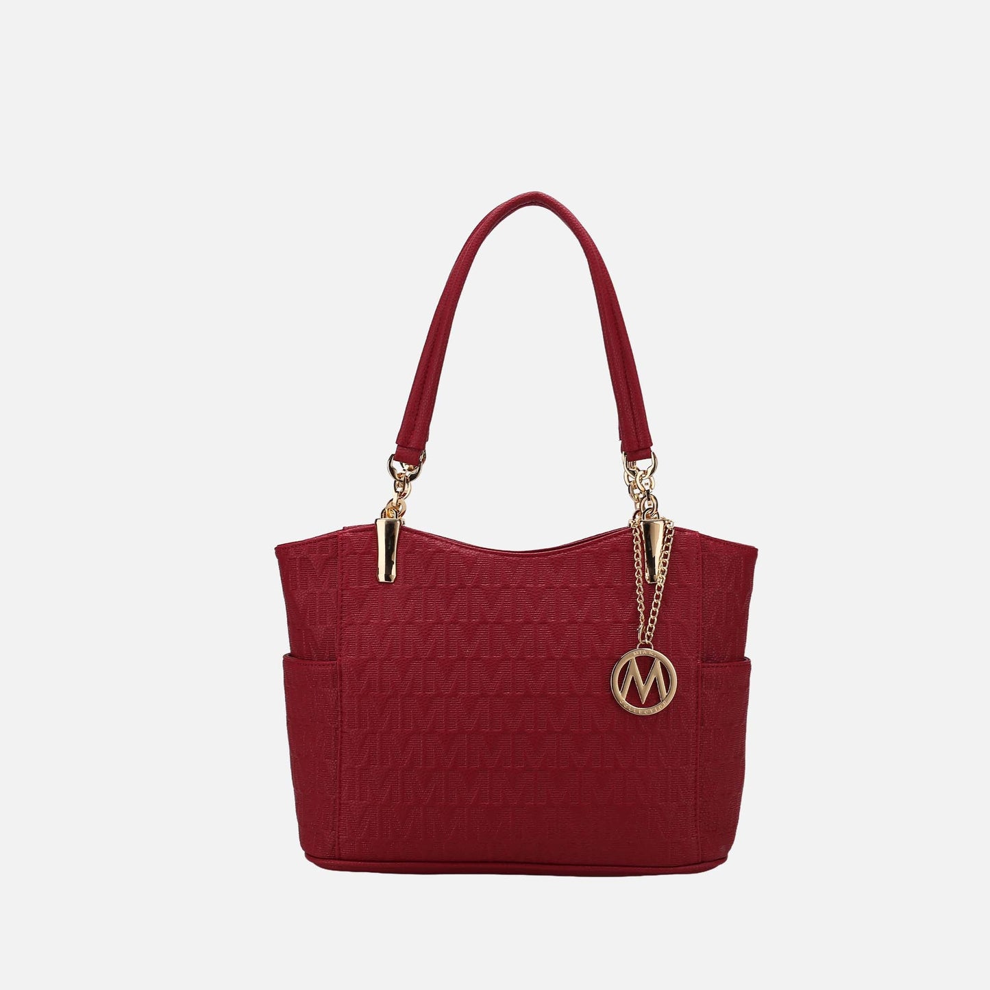 Mkf Collection by Mia K. - Malika Signature Shoulder Bag in Light Blue view 12 - Mkf Collection Bags