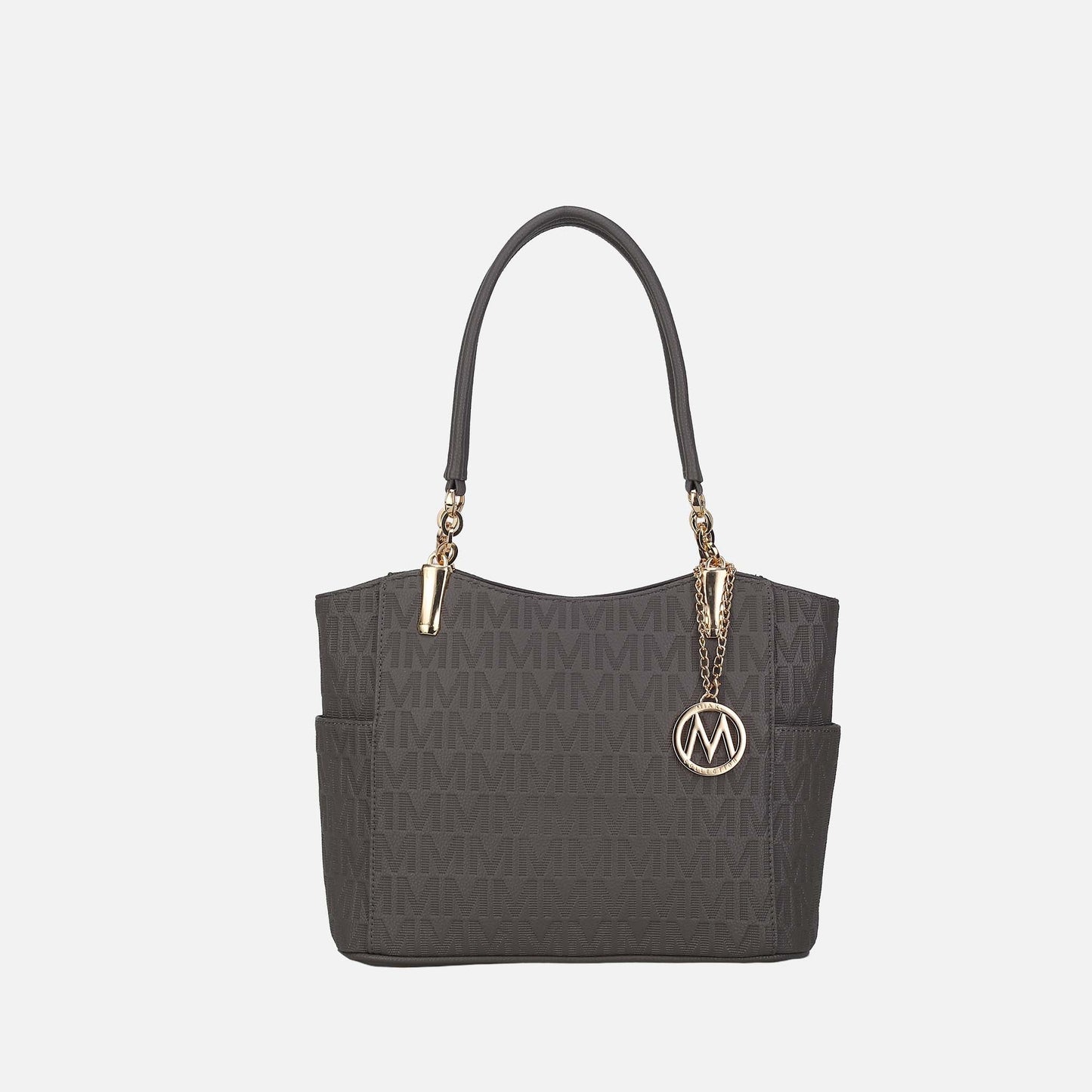 Mkf Collection by Mia K. - Malika Signature Shoulder Bag in Mustard view 3 - Mkf Collection Bags