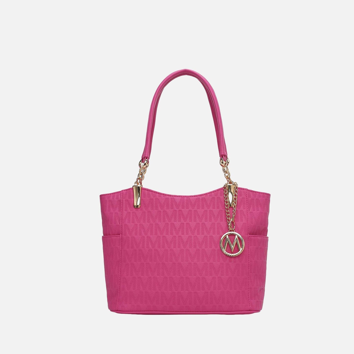 Mkf Collection by Mia K. - Malika Signature Shoulder Bag in Chocolate view 4 - Mkf Collection Bags