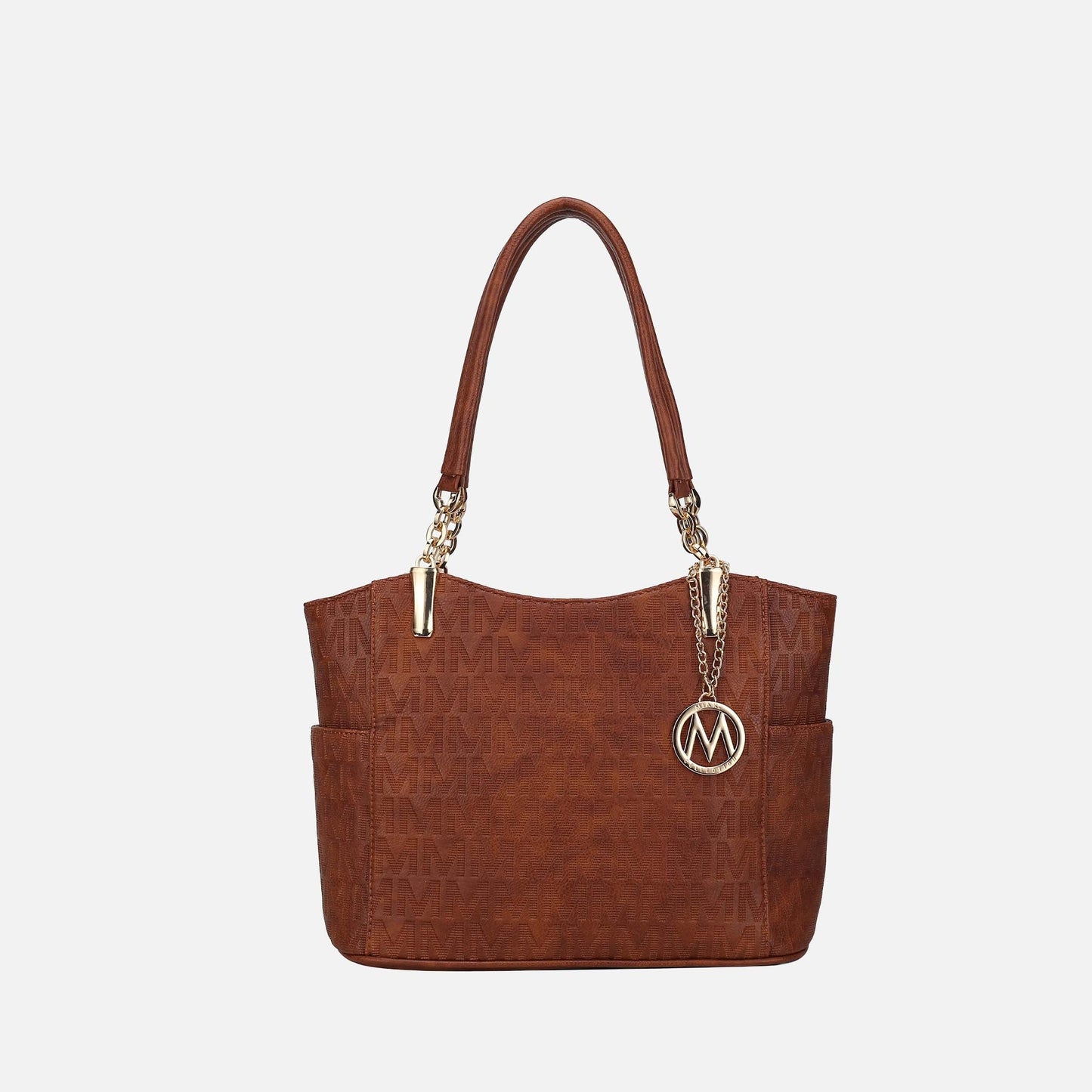 Mkf Collection by Mia K. - Malika Signature Shoulder Bag in Camel view 5 - Mkf Collection Bags