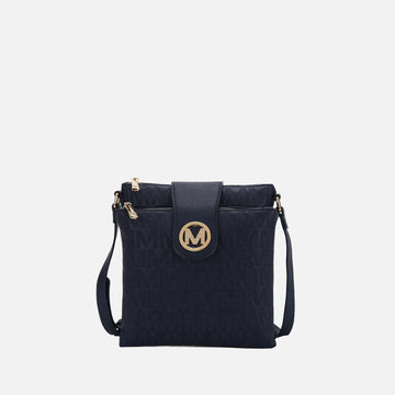 Mkf Collection by Mia K. - Marietta Signature Crossbody Bag in Merlot - Mkf Collection Crossbody Bags