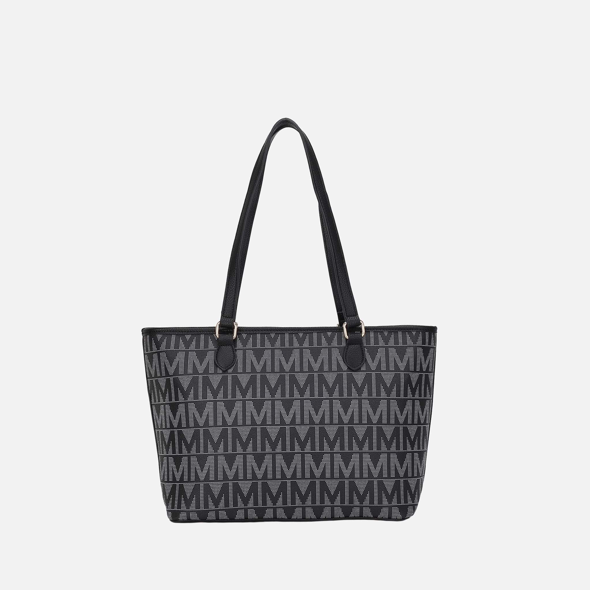 Mkf Collection by Mia K. - Marimar Signature Tote Bag and Set Burgundy view 3 (bag) - mkf collection to - shop at us.meeeshop