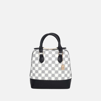 Mkf Collection by Mia K. - Marjorie Circular Print Satchel Bag view 13 - Mkf Collection Bags