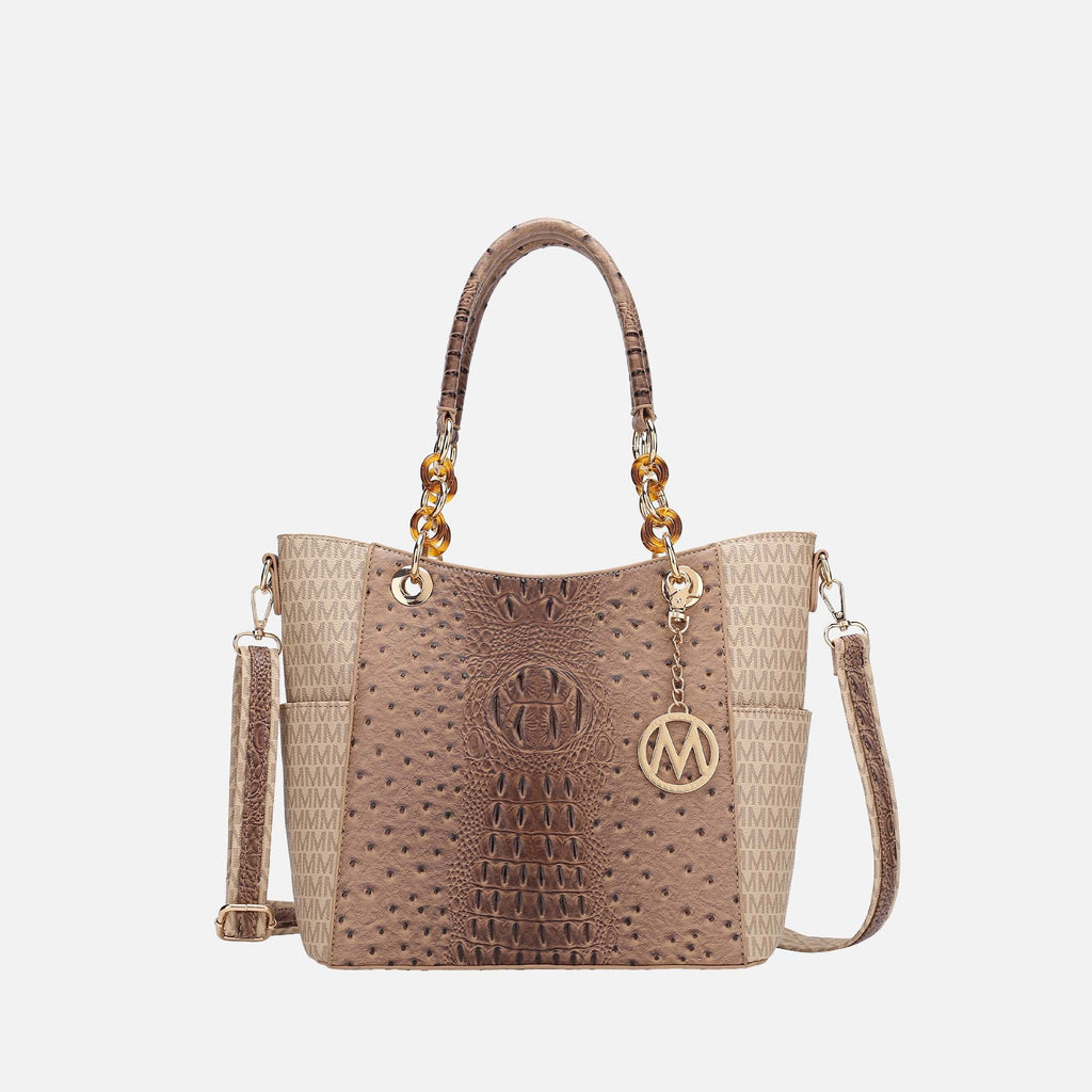Mkf Collection by Mia K. - Miriam Signature Tote Bag Light Blue view 10 (bag) - mkf collection tote bag - shop at us.meeeshop