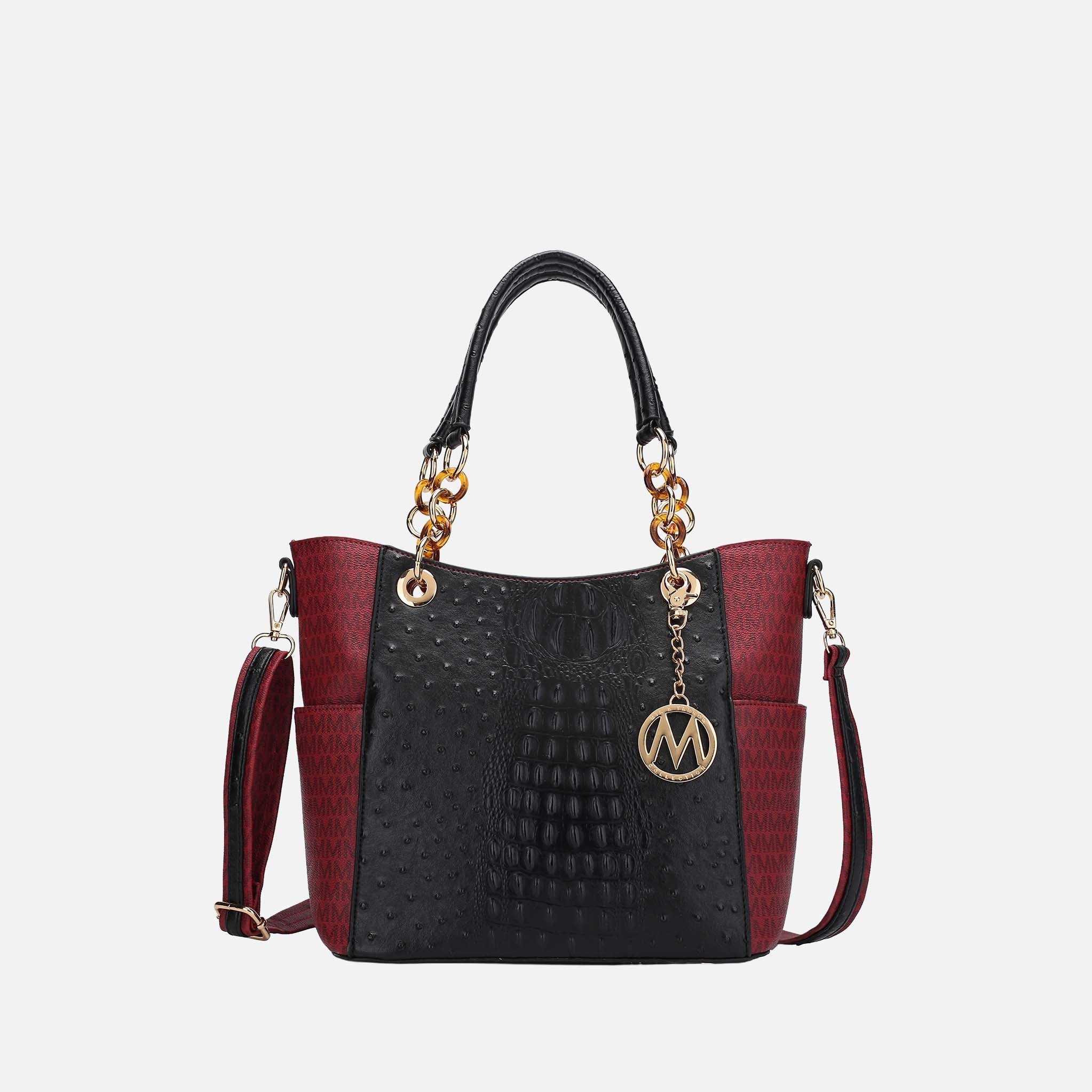 Mkf Collection by Mia K. - Miriam Signature Tote Bag Purple view 12 (bag) - mkf collection tote bag, mk - shop at us.meeeshop