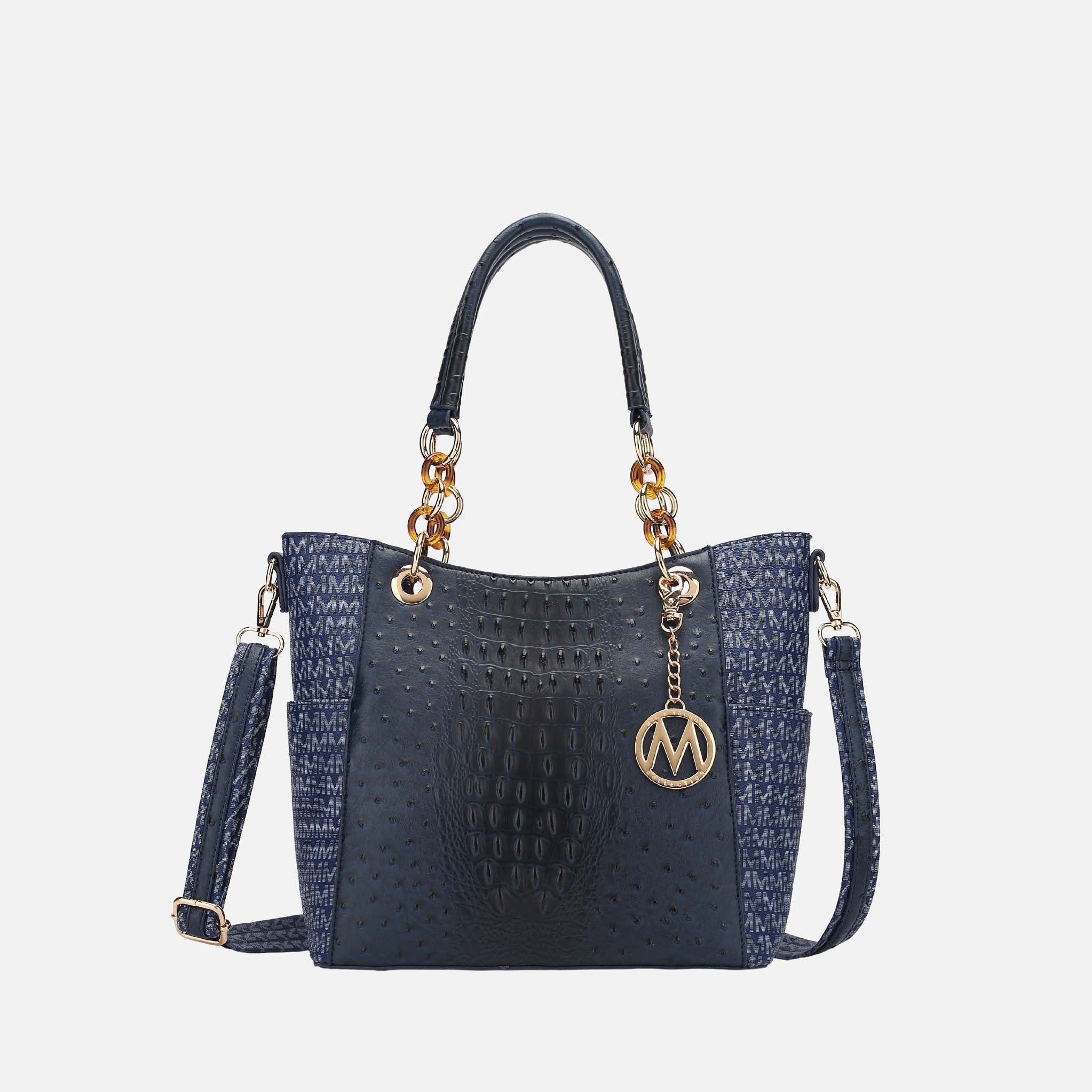 Mkf Collection by Mia K. - Miriam Signature Tote Bag Wine view 6 (bag) - mkf collection tote bag, mkf c - shop at us.meeeshop