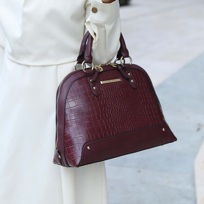 Mkf Collection by Mia K. - Nora Shoulder Bag in Cognac Brown view 2 - Mkf Collection Bags
