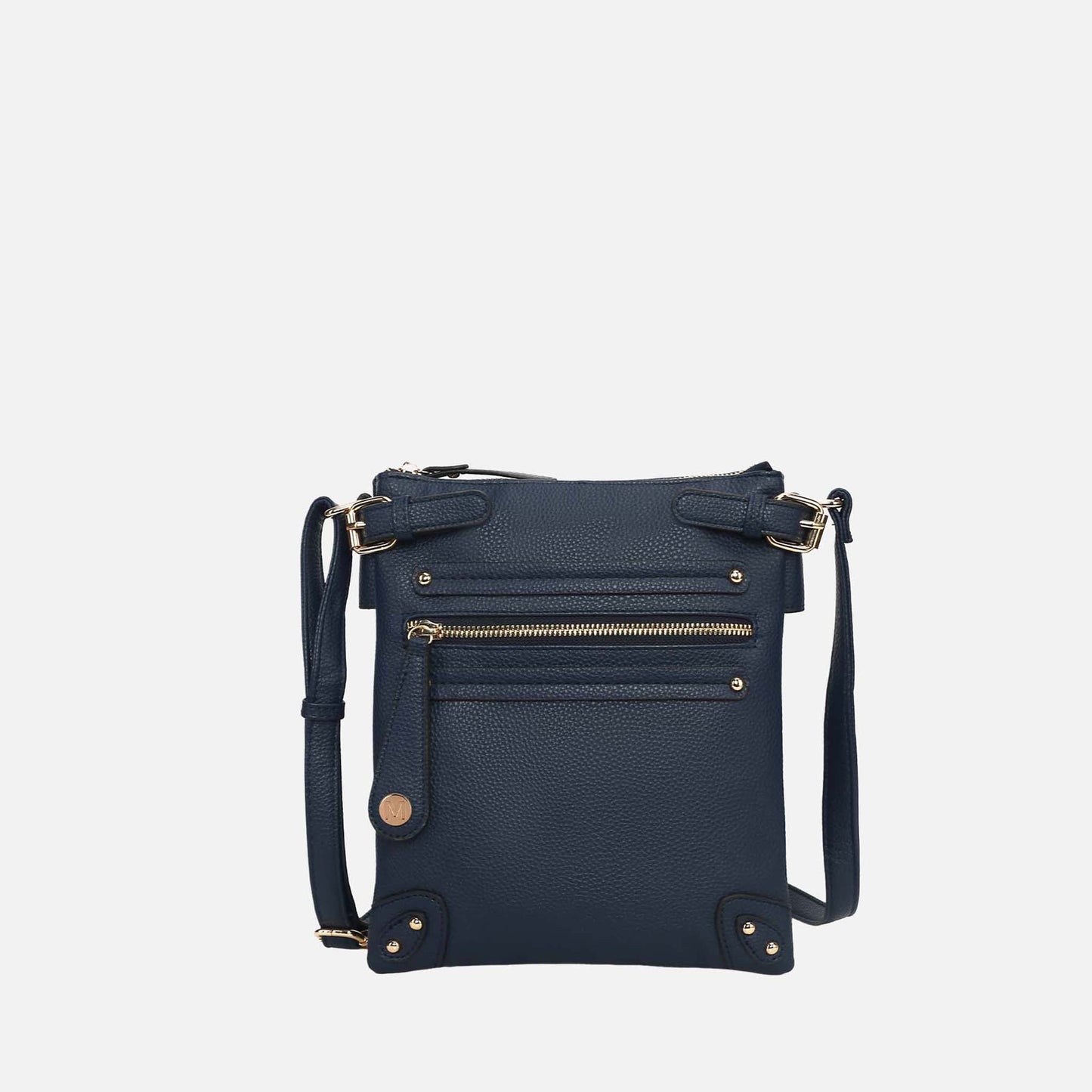 Mkf Collection by Mia K. - Parker Crossbody Handbag in Taupe view 11 - Mkf Collection Crossbody Bags