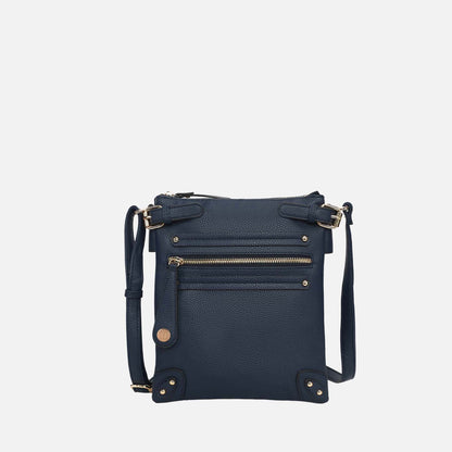 Mkf Collection by Mia K. - Parker Crossbody Handbag in Taupe view 11 - Mkf Collection Crossbody Bags
