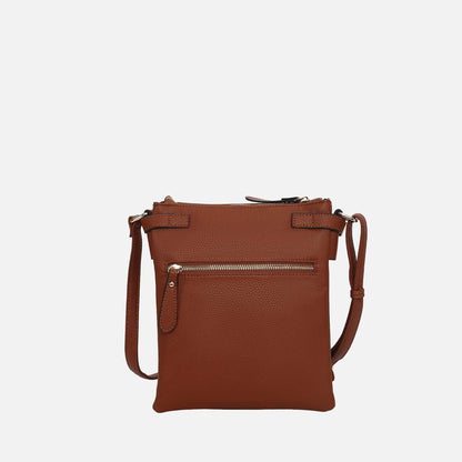 Mkf Collection by Mia K. - Parker Crossbody Handbag in Chocolate view 3 - Mkf Collection Crossbody Bags
