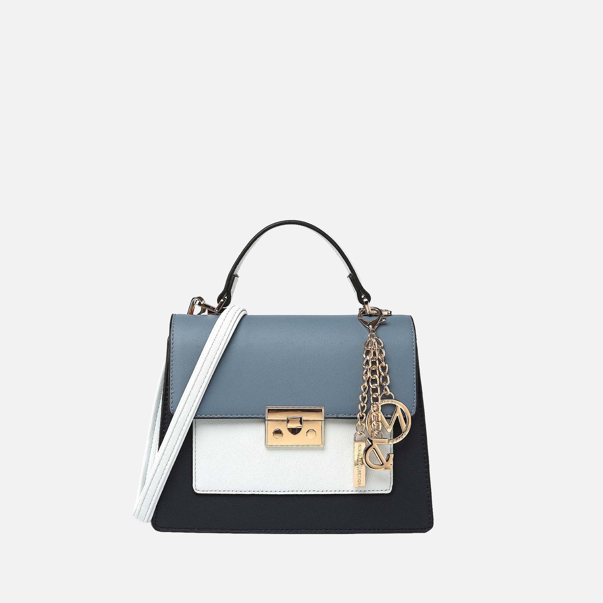 Mkf Collection by Mia K. - Quinzel Shoulder Bag in Beige - Mkf Collection Bags