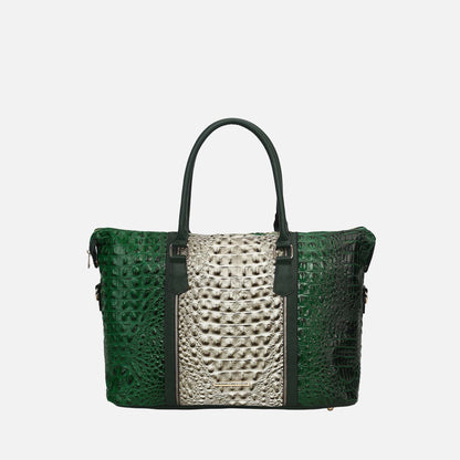 Mkf Collection by Mia K. - Raven Croc Embossed Duffel Bag view 13 - Mkf Collection Bags
