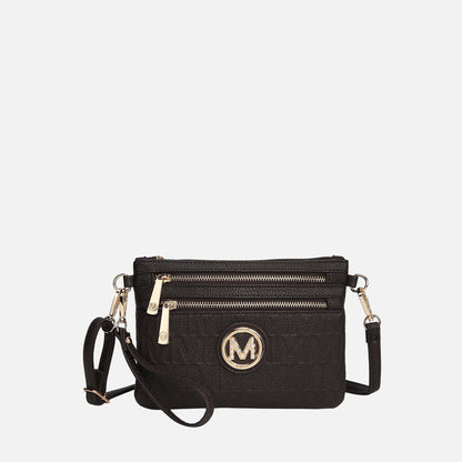 Mkf Collection by Mia K. - Roonie Signature Phone Crossbody Bag in Taupe view 16 - Mkf Collection Crossbody Bags