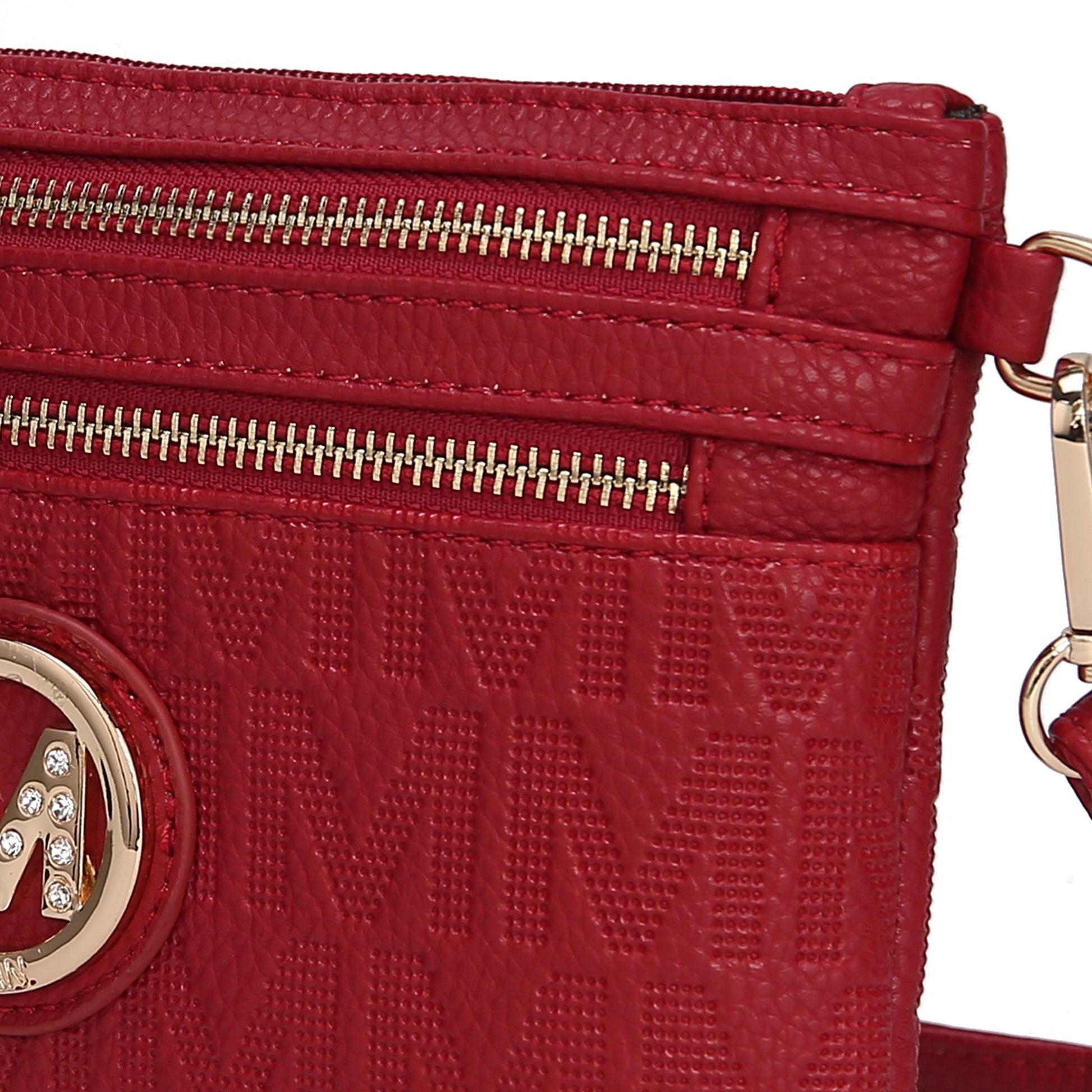 Mkf Collection by Mia K. - Roonie Signature Phone Crossbody Bag in Pewter view 5 - Mkf Collection Crossbody Bags