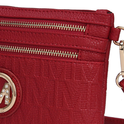 Mkf Collection by Mia K. - Roonie Signature Phone Crossbody Bag in Pewter view 5 - Mkf Collection Crossbody Bags