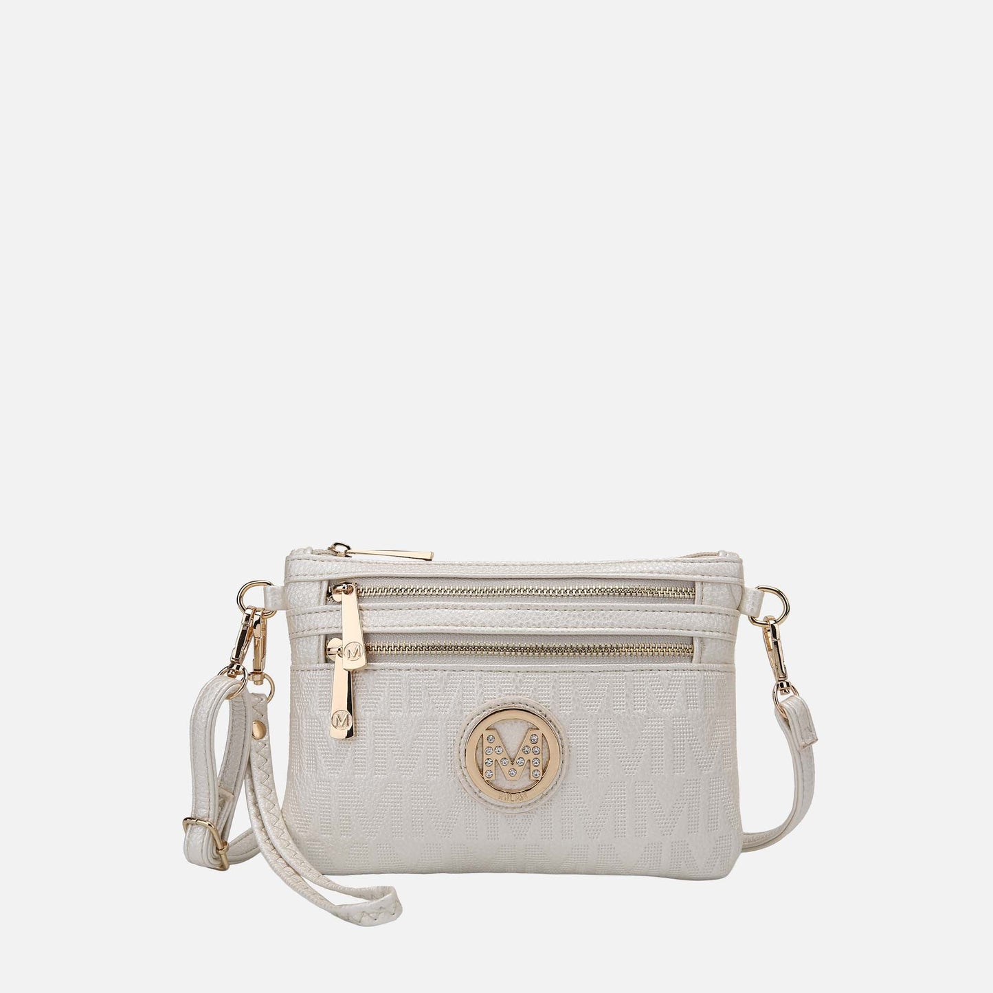 Mkf Collection by Mia K. - Roonie Signature Phone Crossbody Bag in Gold view 6 - Mkf Collection Crossbody Bags