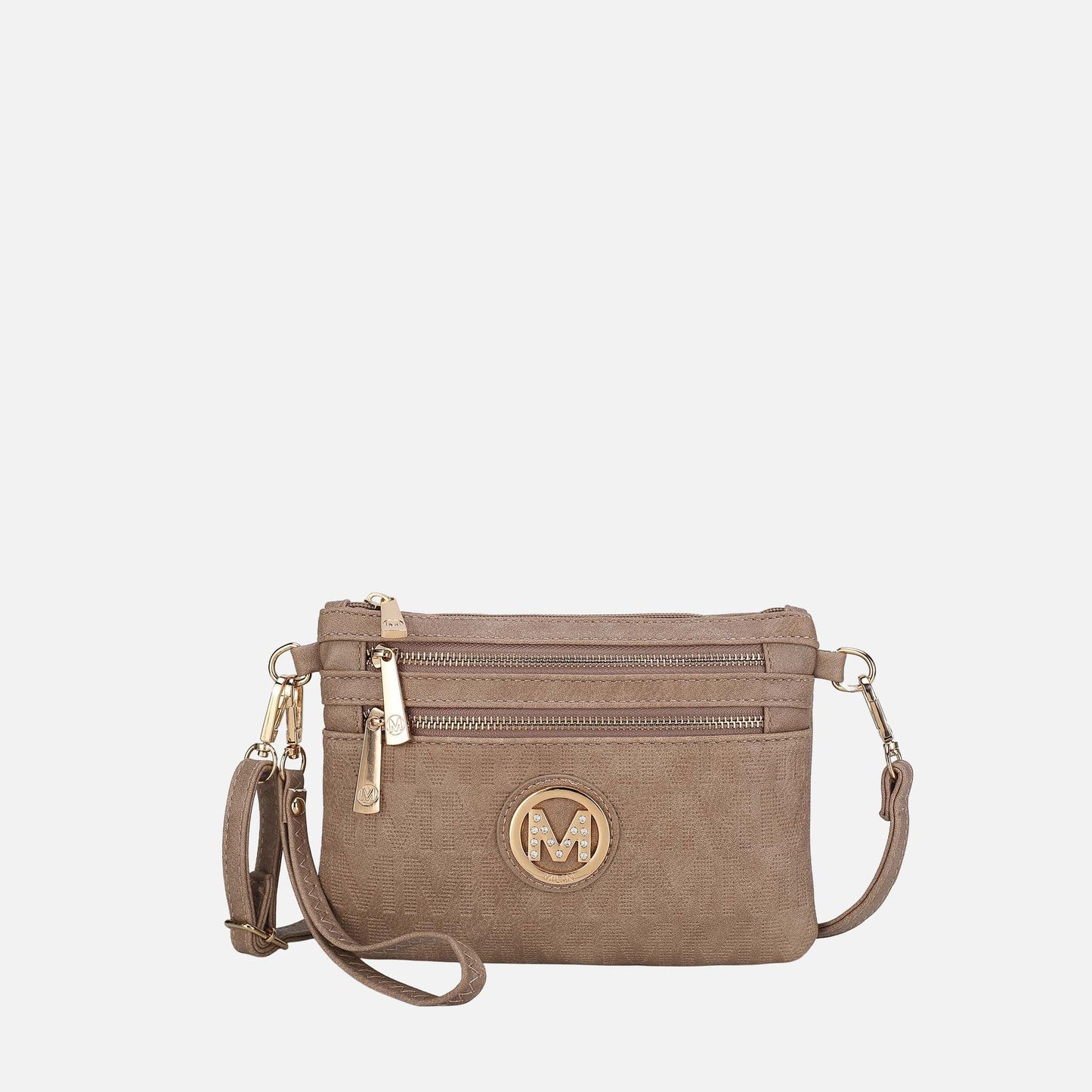 Mkf Collection by Mia K. - Roonie Signature Phone Crossbody Bag in Chocolate view 7 - Mkf Collection Crossbody Bags