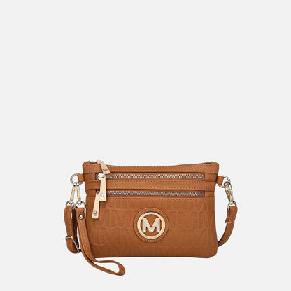 Mkf Collection by Mia K. - Roonie Signature Phone Crossbody Bag in Mustard view 8 - Mkf Collection Crossbody Bags