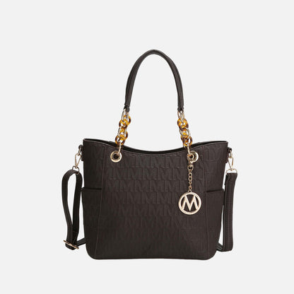 Mkf Collection by Mia K. - Rylee Signature Tote Bag in Fuchsia view 10 - Mkf Collection Bags