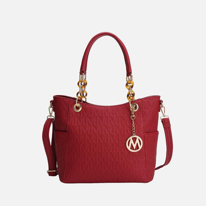Mkf Collection by Mia K. - Rylee Signature Tote Bag in Light Blue view 11 - Mkf Collection Bags