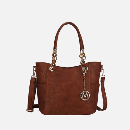Mkf Collection by Mia K. - Rylee Signature Tote Bag in Navy view 12 - Mkf Collection Bags