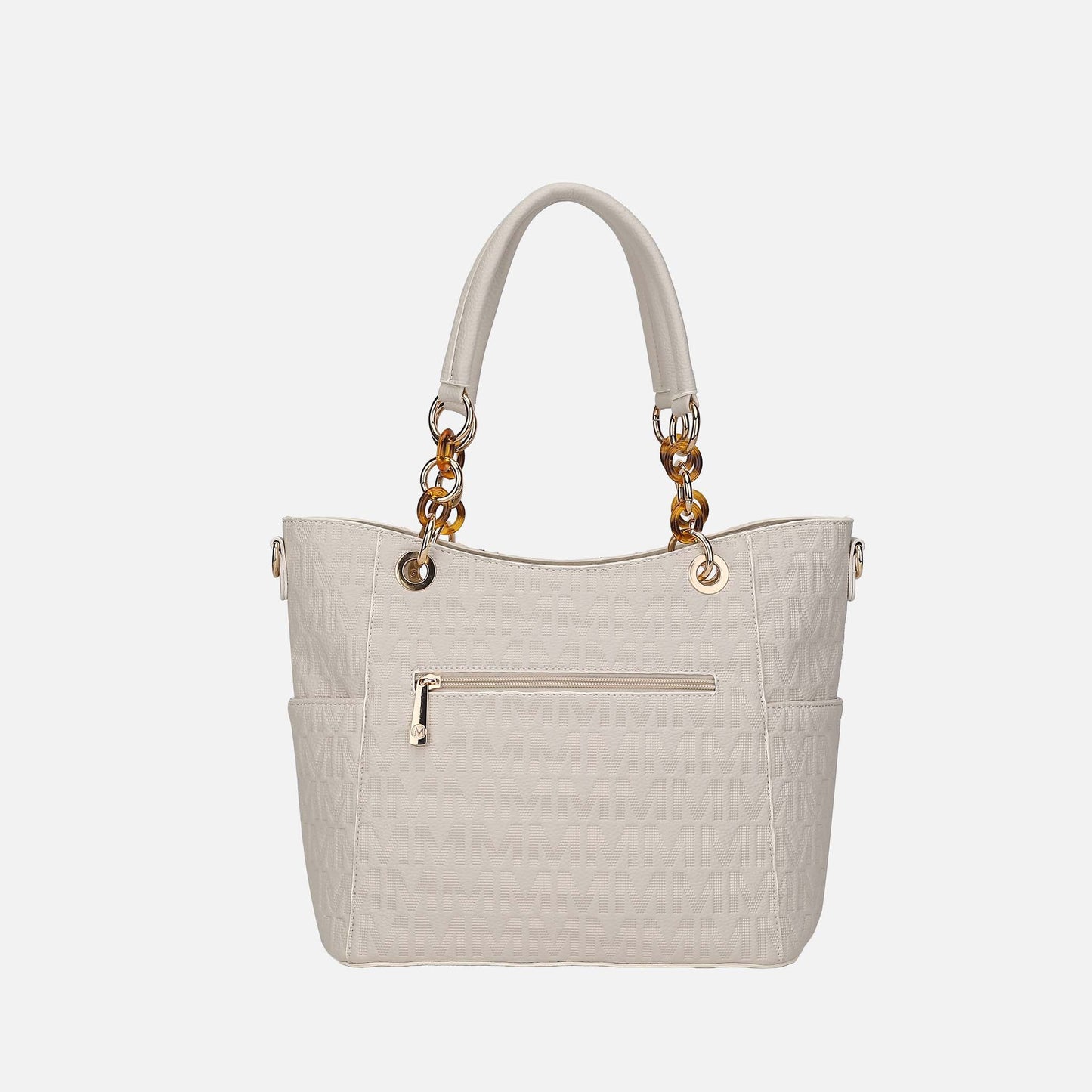 Mkf Collection by Mia K. - Rylee Signature Tote Bag in Chocolate view 3 - Mkf Collection Bags