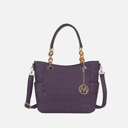 Mkf Collection by Mia K. - Rylee Signature Tote Bag in Chestnut view 6 - Mkf Collection Bags