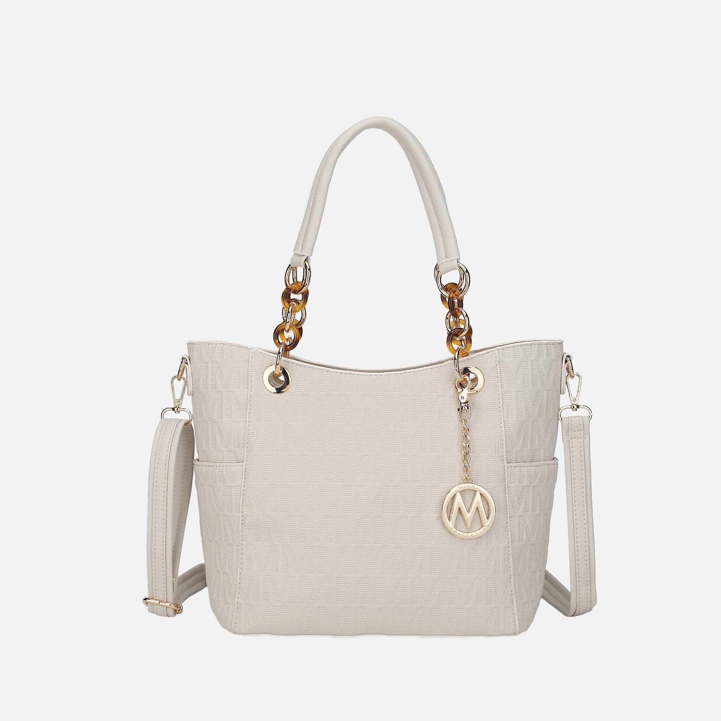 Mkf Collection by Mia K. - Rylee Signature Tote Bag in Dusty Rose view 7 - Mkf Collection Bags