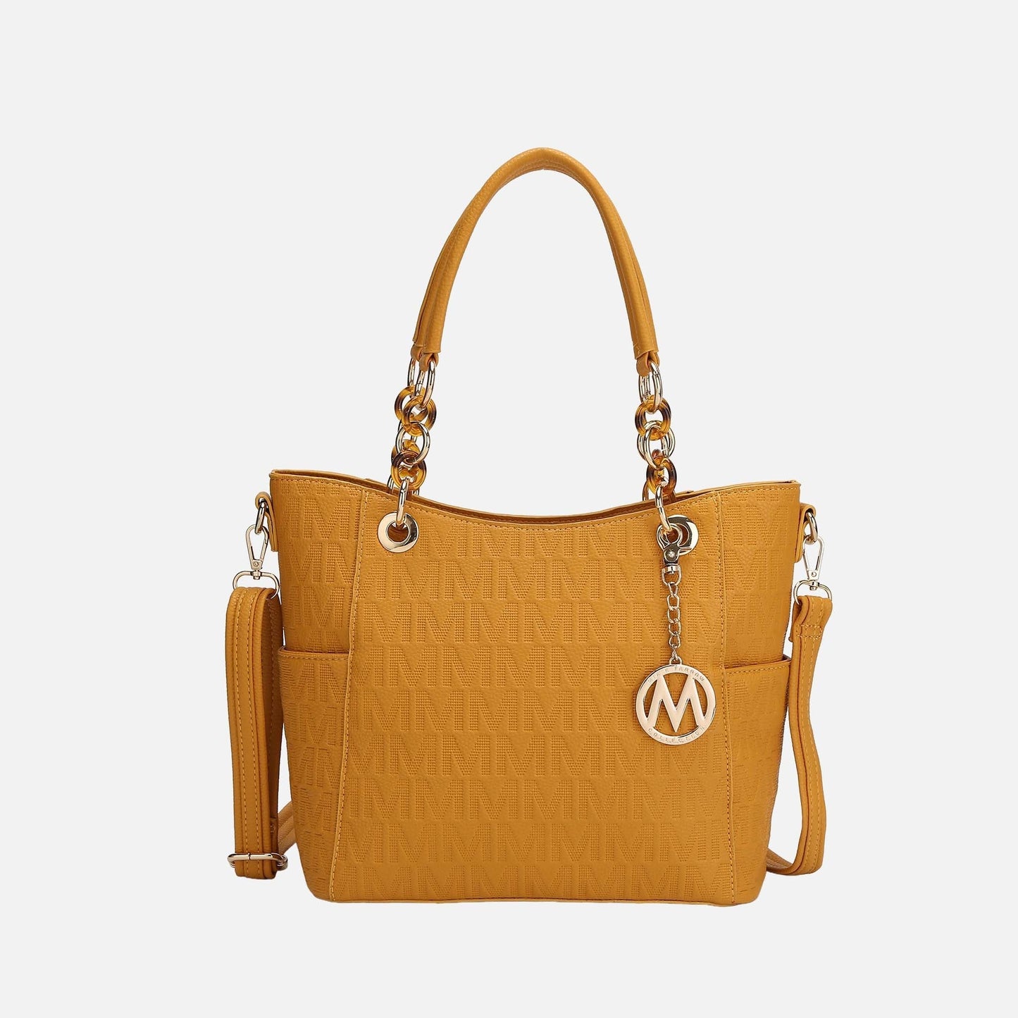 Mkf Collection by Mia K. - Rylee Signature Tote Bag in Taupe view 8 - Mkf Collection Bags