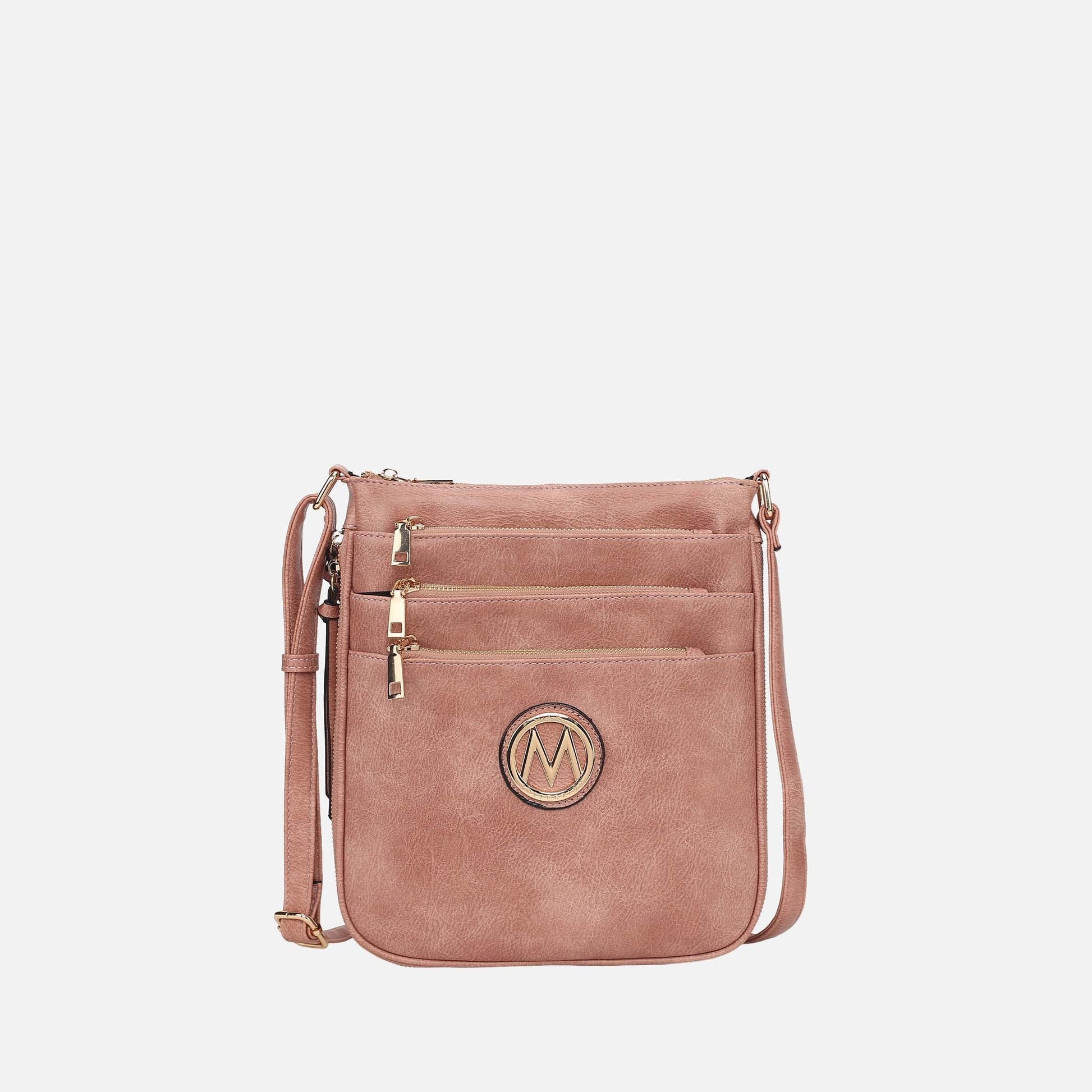 Mkf Collection by Mia K. - Salome Expandable Crossbody Bag in Fuschia Rose view 10 - Mkf Collection Crossbody Bags